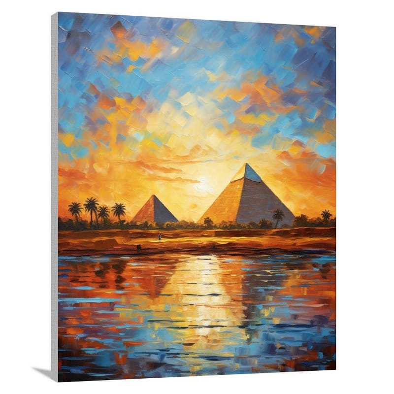 Egyptian Sunset - Impressionist - Canvas Print