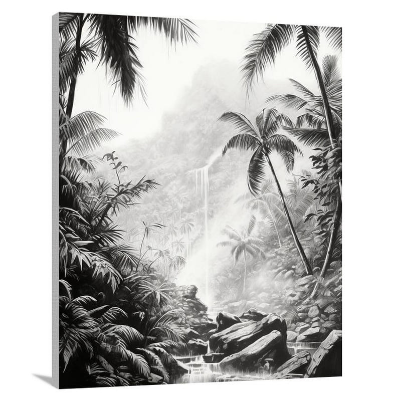 El Yunque's Whispering Falls - Canvas Print