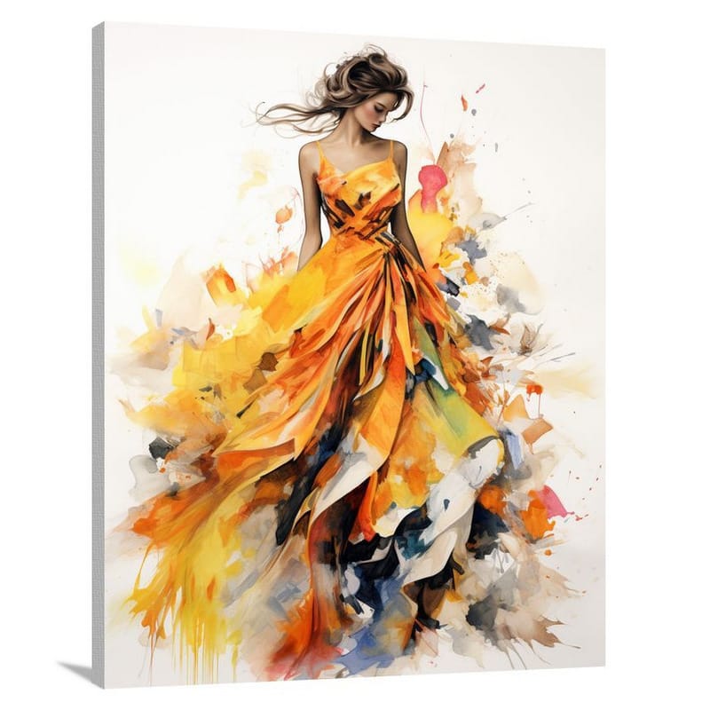 Elegance Unveiled: Women's Fashion - Canvas Print