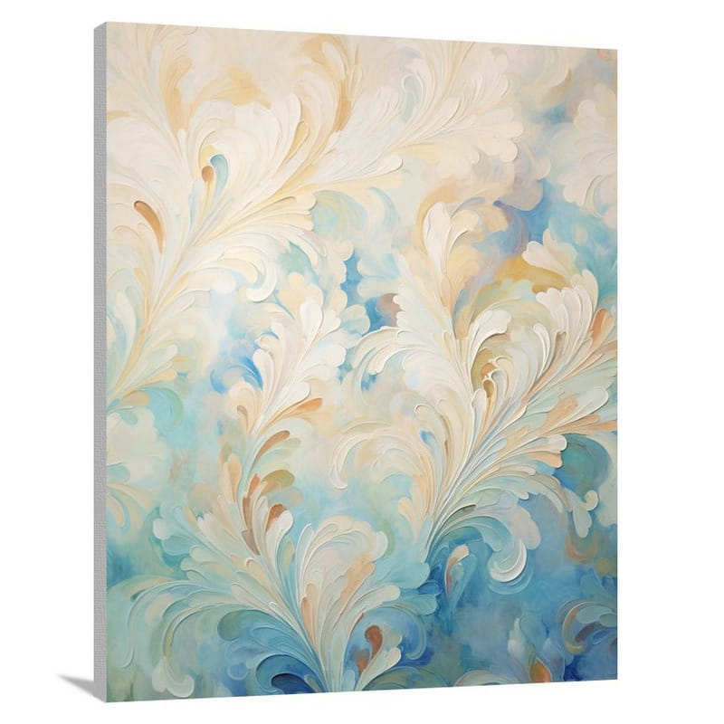 Elegant Whispers: Ogee Pattern - Canvas Print