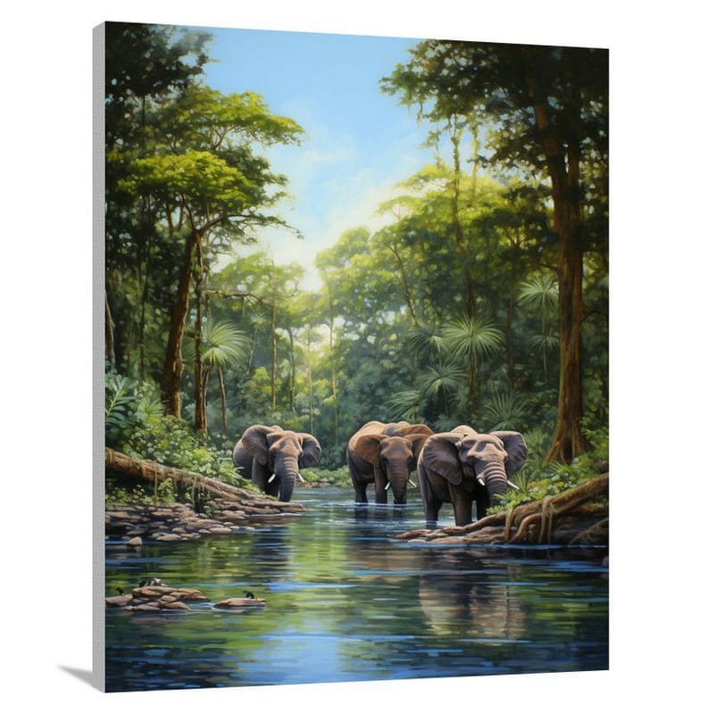 Elephant Symphony - Canvas Print