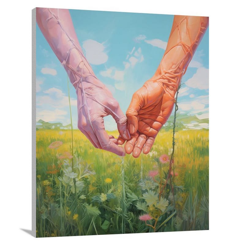 Embrace of Equality: LGBTQ+ Harmony - Contemporary Art - Canvas Print