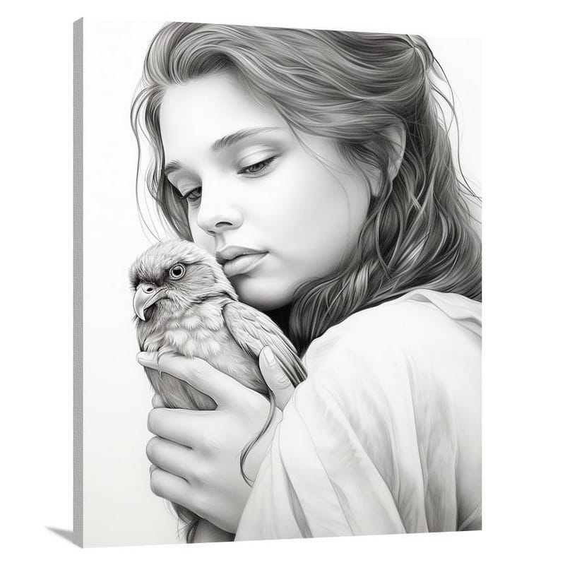 Empathy's Embrace: Animal Rights - Canvas Print