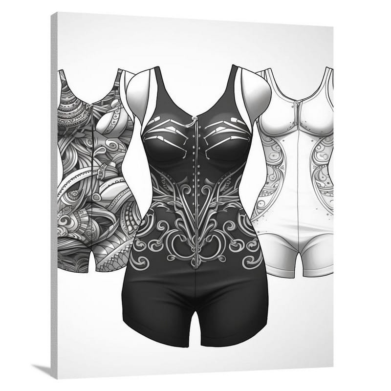 Empowering Elegance: Women's Swimsuit & Bikini - Canvas Print