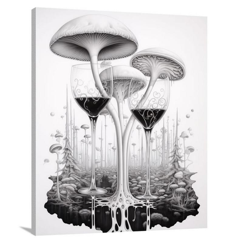 Enchanted Drink: Mystical Forest - Canvas Print