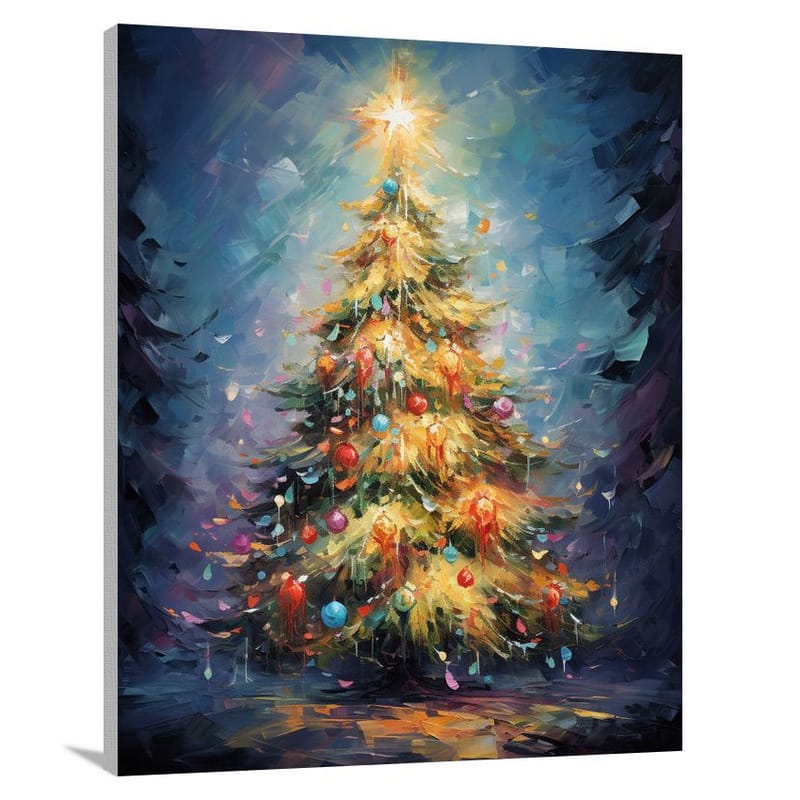 Enchanted Elegance: Christmas Tree - Canvas Print