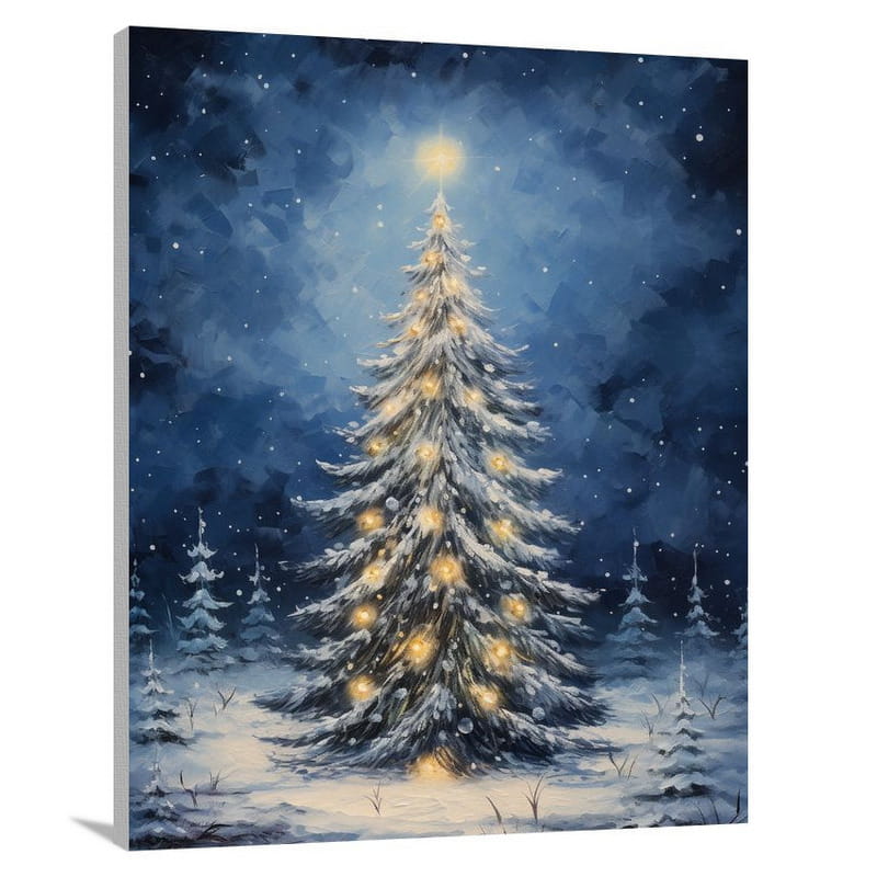 Enchanted Elegance: Christmas Tree Delight - Contemporary Art - Canvas Print