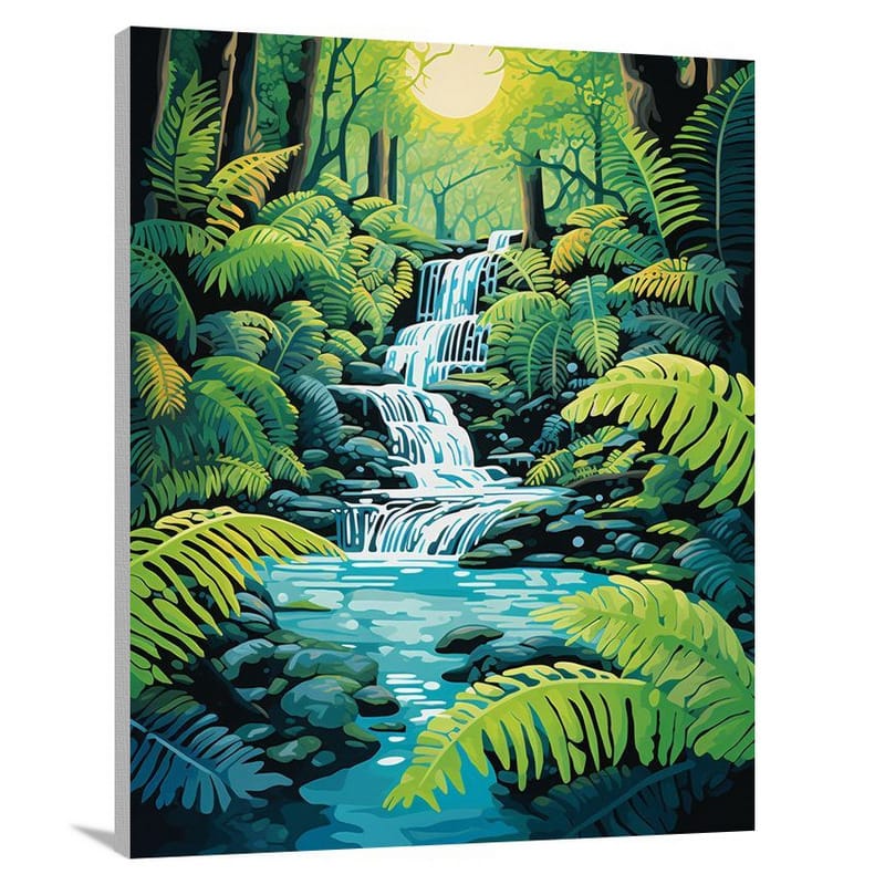 Enchanted Fern Grotto - Canvas Print