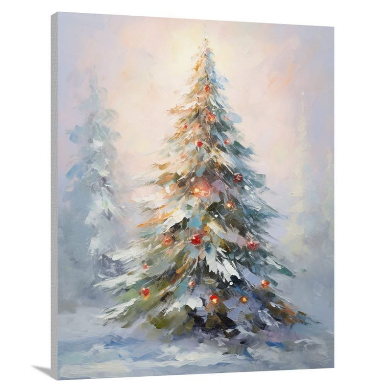 Enchanted Glow: Christmas Tree - Canvas Print