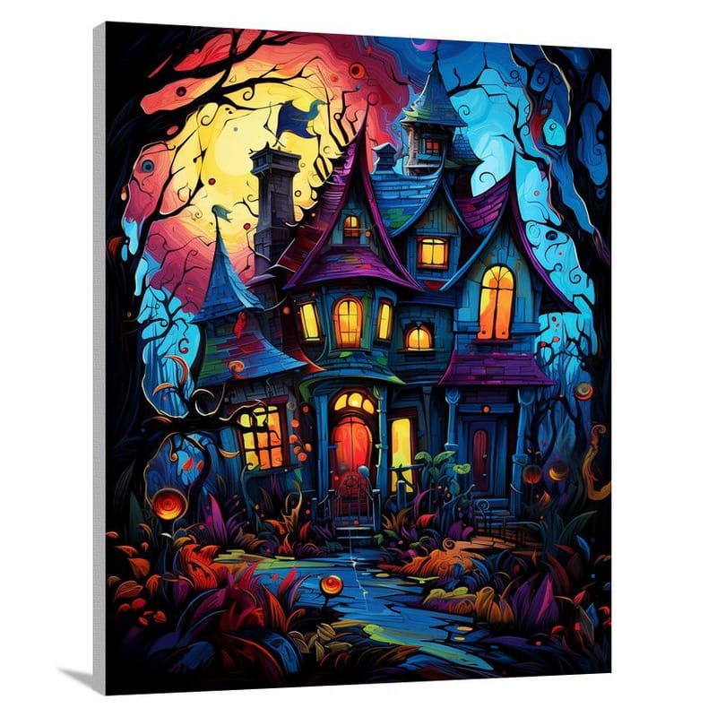 Enchanted Haunted House - Canvas Print
