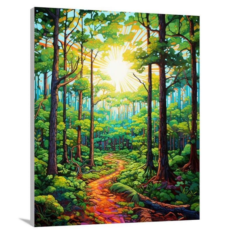 Enchanted Woods of South Carolina - Pop Art - Canvas Print