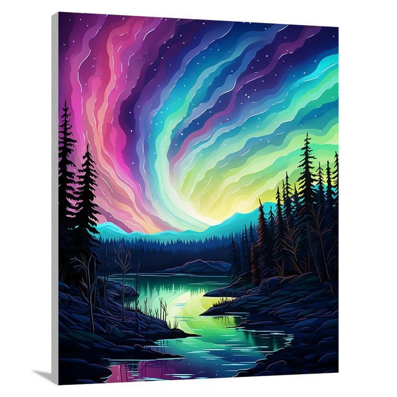 Enchanting Aurora Borealis - Canvas Print