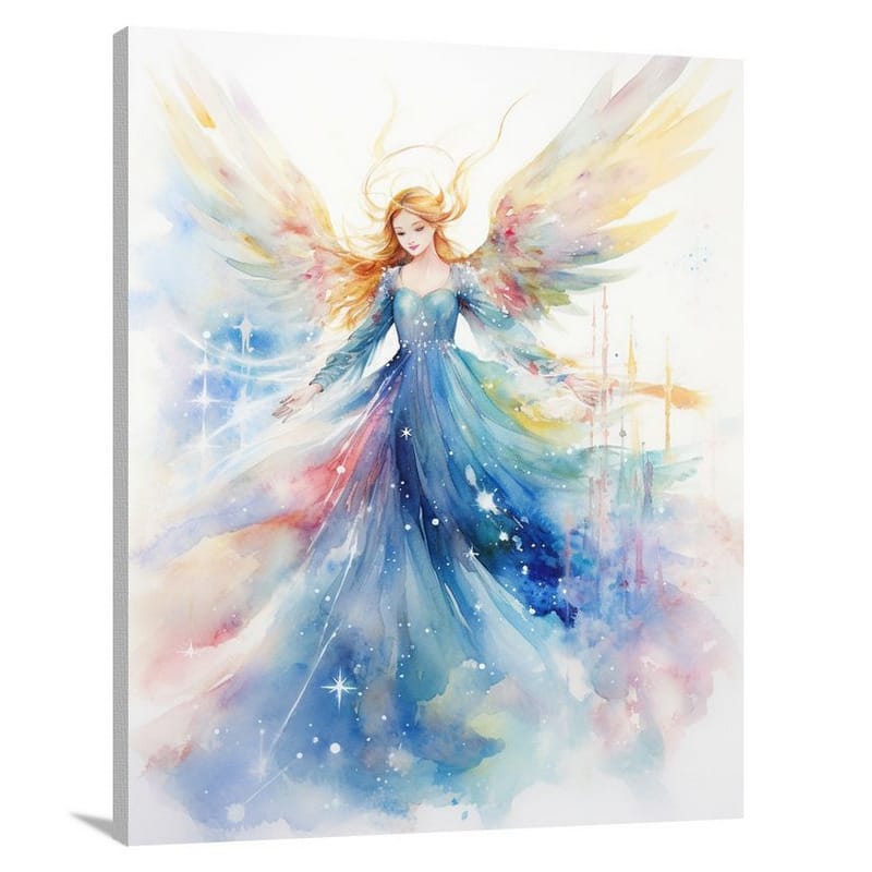 Enchanting Christmas Angel - Canvas Print