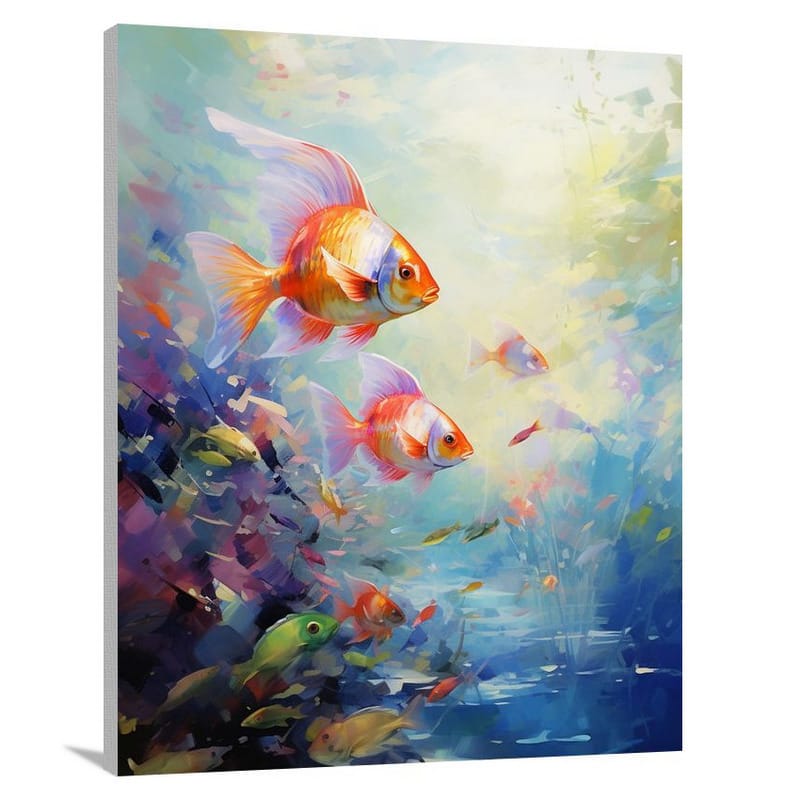 Enchanting Fish Symphony - Canvas Print