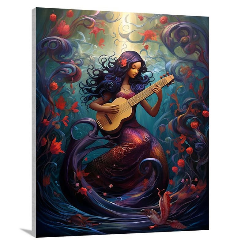 Enchanting Melodies: Mermaid's Fantasy - Canvas Print