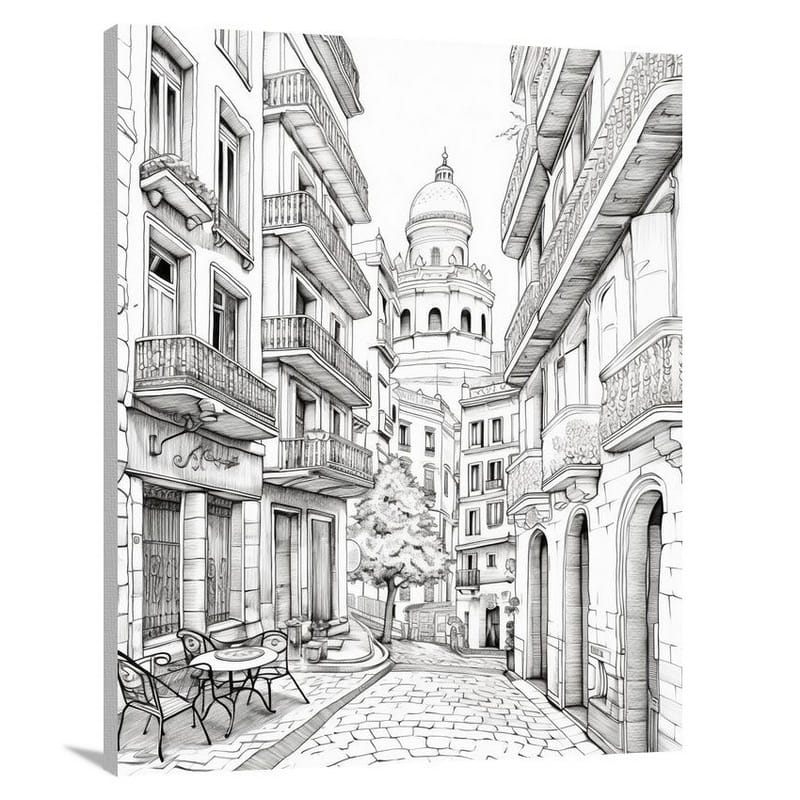 Enchanting Streets of Spain - Canvas Print