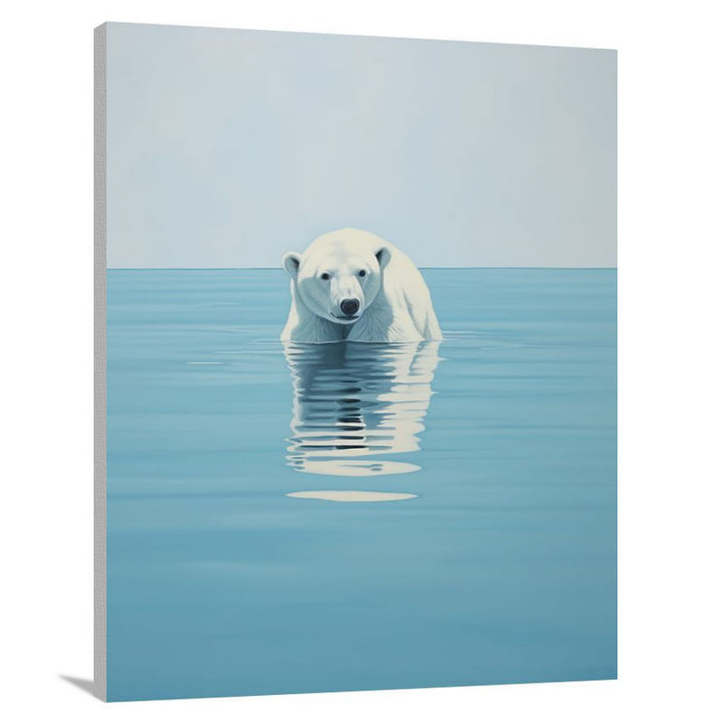 Endangered Beauty: Polar Bear - Canvas Print