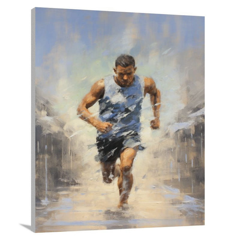 Endurance: The Athlete's Journey - Impressionist - Canvas Print