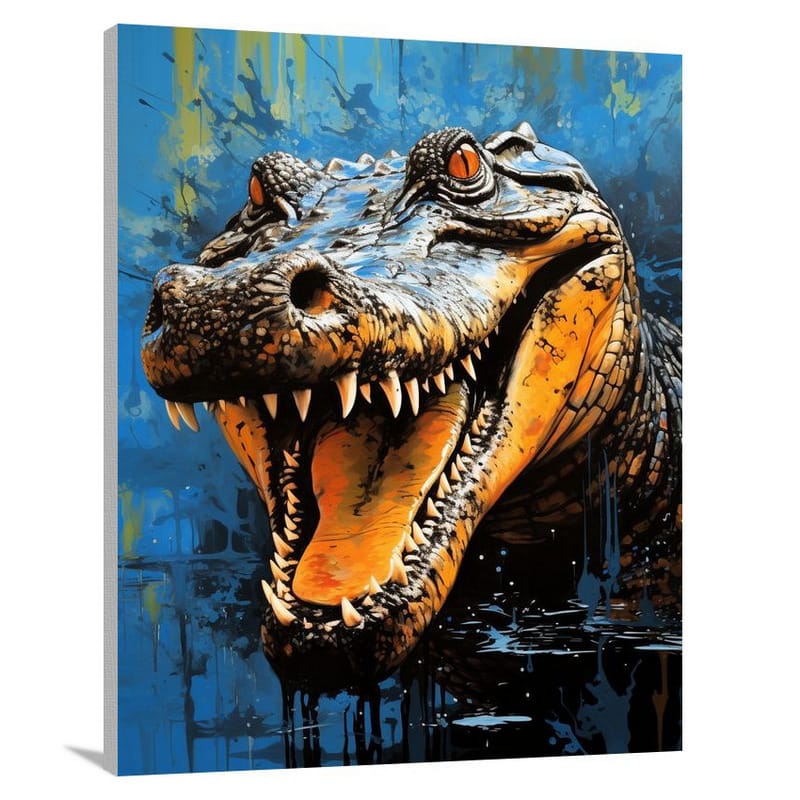 Enigmatic Crocodile - Canvas Print