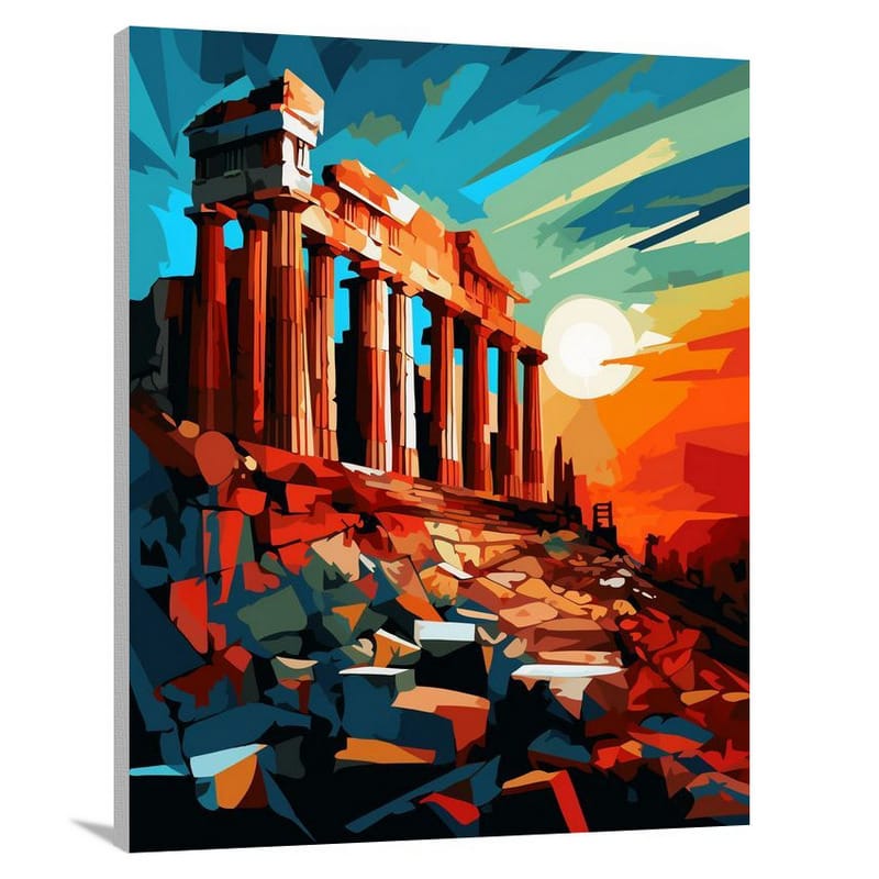 Enigmatic Ruins: Acropolis - Canvas Print