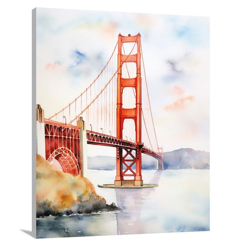 Enigmatic Whispers: Golden Gate Bridge - Canvas Print