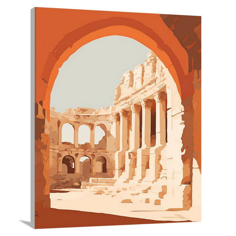 Ephesus: A Minimalist Journey - Canvas Print