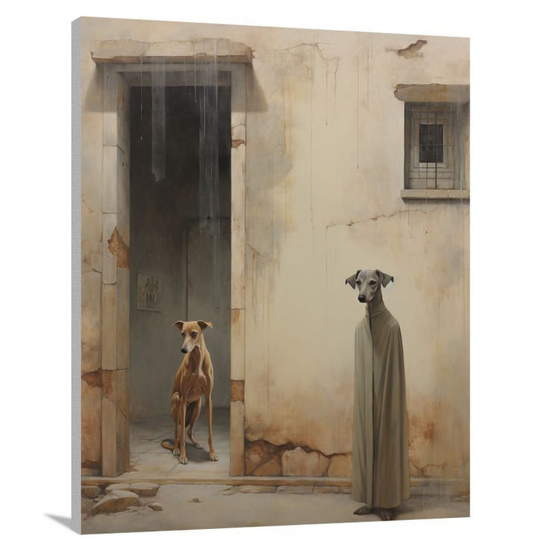 Eternal Devotion: Italian Greyhound - Canvas Print