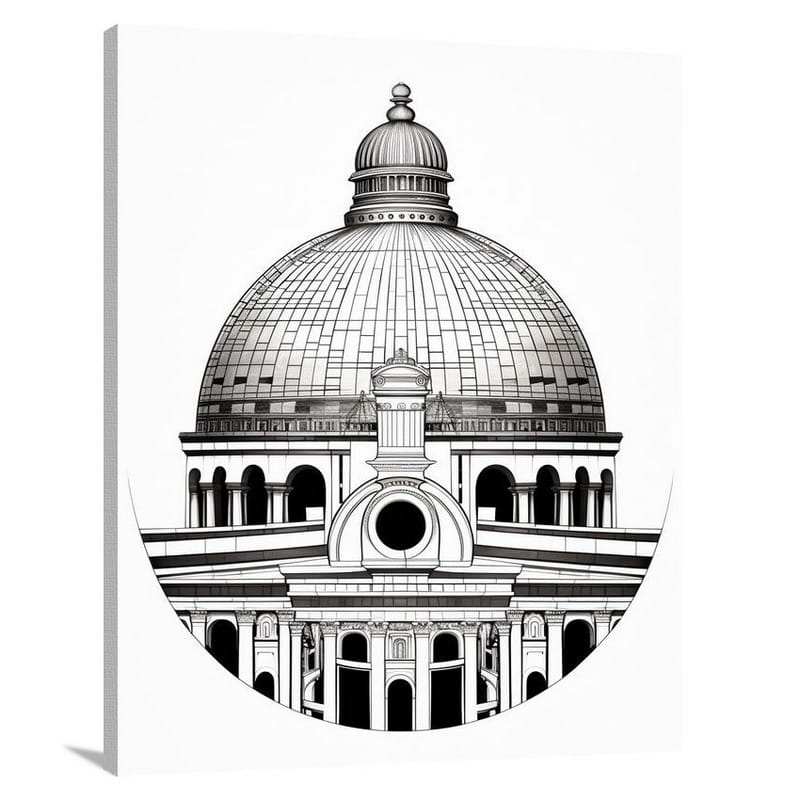 Eternal Resilience: Dome of Strength - Canvas Print
