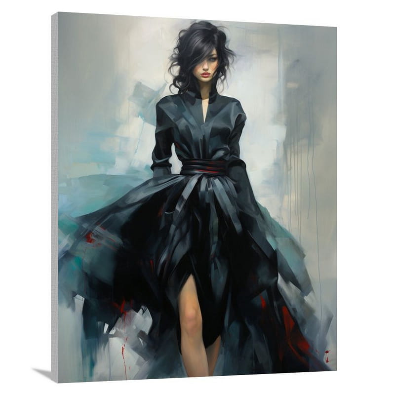 Ethereal Elegance: Dressing the Mystery - Canvas Print