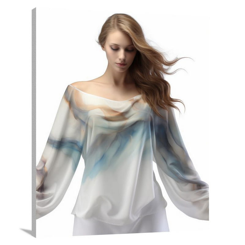 Ethereal Elegance: Women's Top - Canvas Print