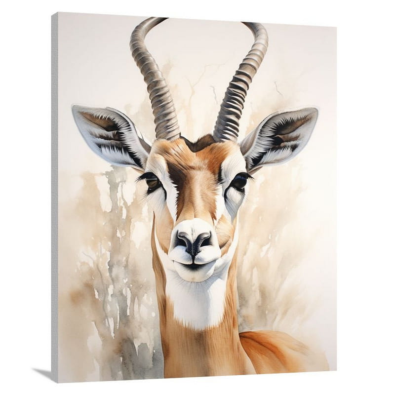 Ethereal Encounter: Antelope's Gaze - Canvas Print