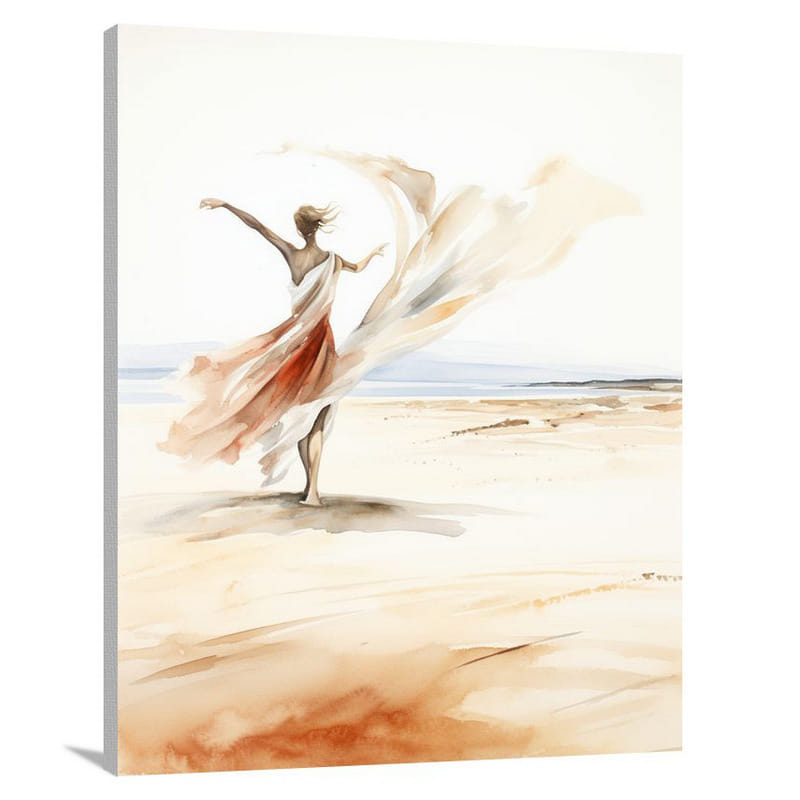 Ethereal Grace: Dancer's Profession - Canvas Print