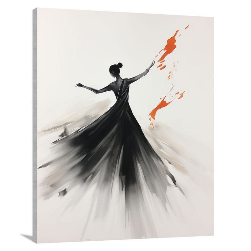 Ethereal Ink: Chinese Culture Unveiled - Canvas Print