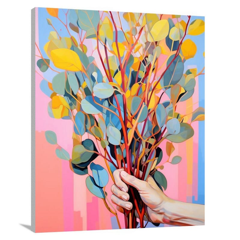 Eucalyptus Embrace - Pop Art - Canvas Print
