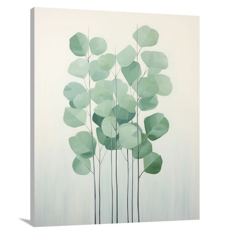 Eucalyptus Serenity - Minimalist - Canvas Print