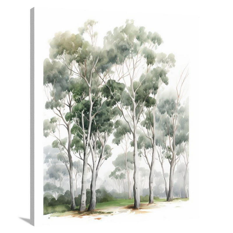 Eucalyptus Serenity - Watercolor - Canvas Print