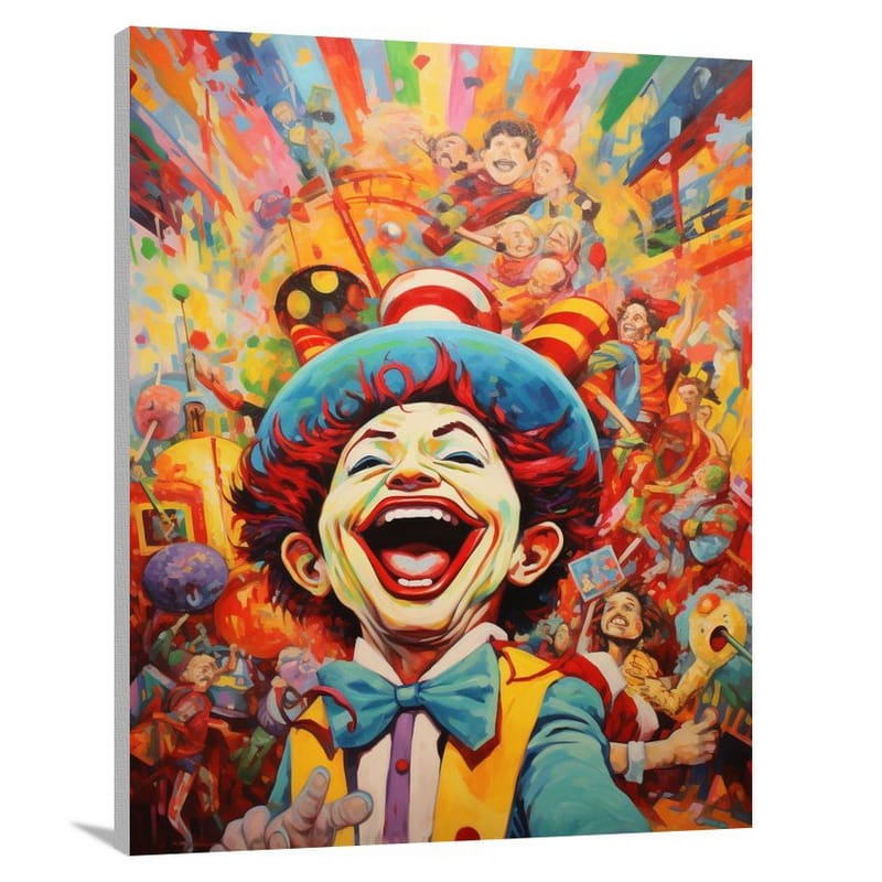 Euphoric Bliss: Happiness Unleashed - Canvas Print