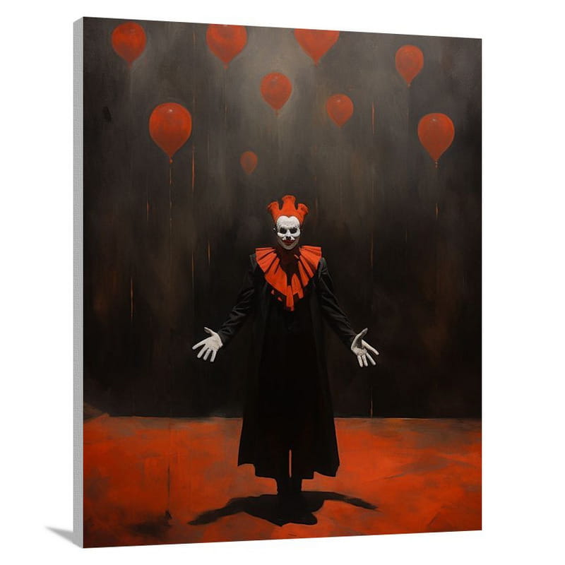 Evil Clown's Dance - Canvas Print