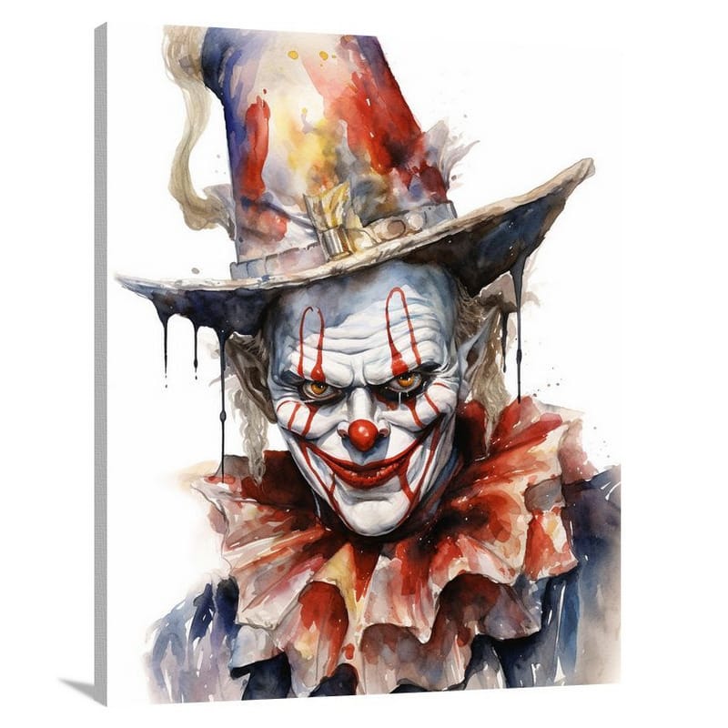 Evil Clown's Twilight Circus - Canvas Print