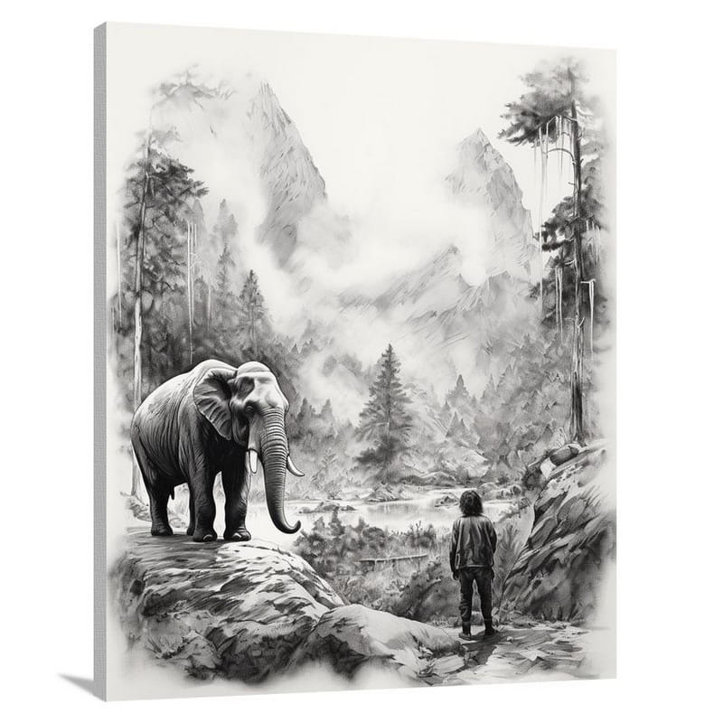 Exploration's Encounter - Canvas Print