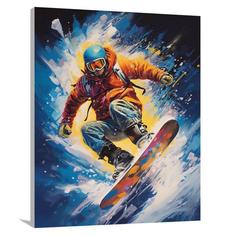 Extreme Sports: The Thrill of the Descent - Canvas Print