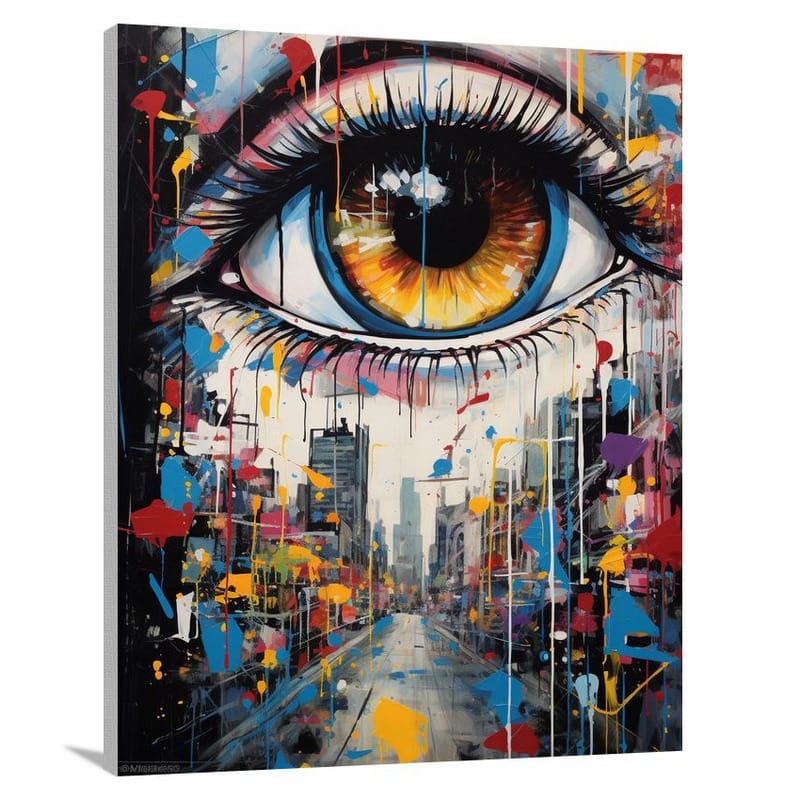 Eye of the Urban Tapestry - Canvas Print
