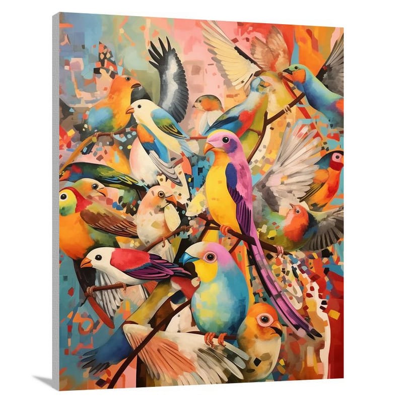 Falcon's Dance - Contemporary Art - Canvas Print