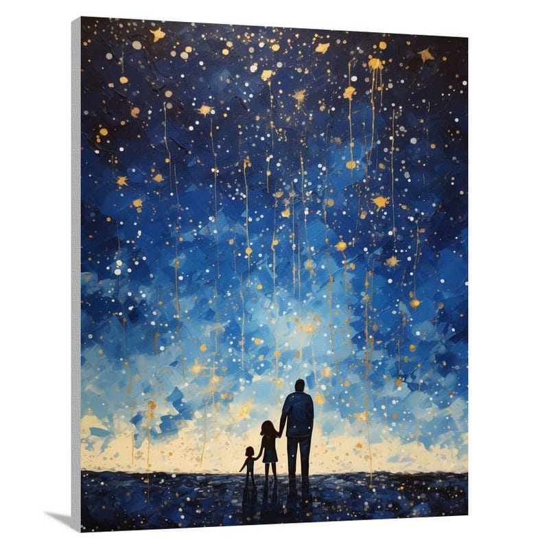 Family's Starry Dreams - Canvas Print
