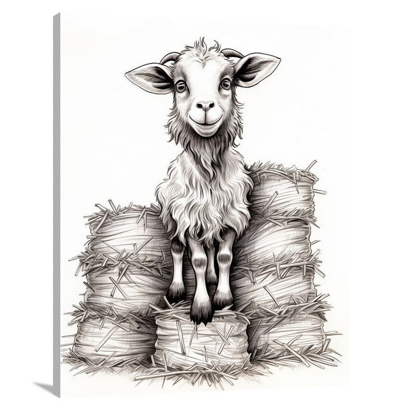 Farm Animal Balance - Canvas Print