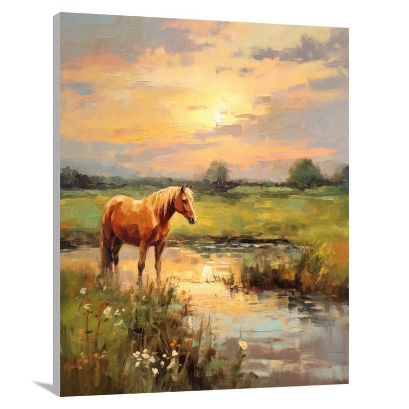 Farm Animal: Majestic Serenity - Canvas Print