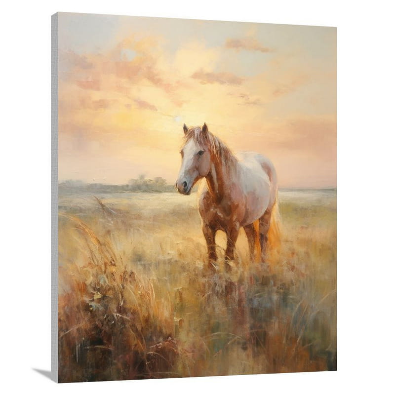 Farm Animal: Majestic Serenity - Impressionist - Canvas Print