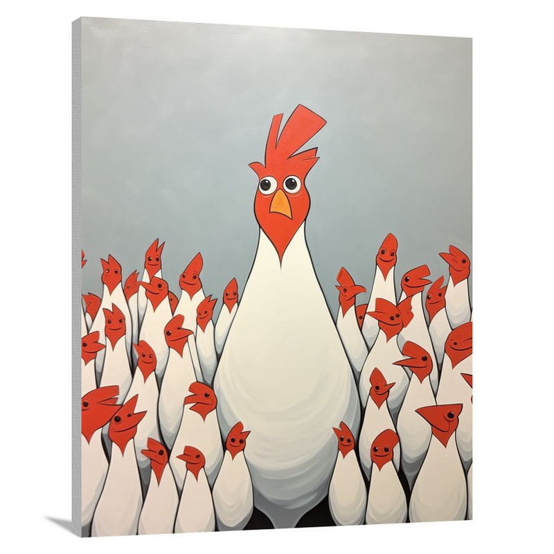 Farm Animal Symphony - Minimalist 2 - Canvas Print