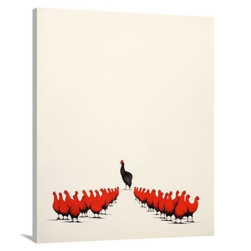 Farm Animal Symphony - Minimalist - Canvas Print