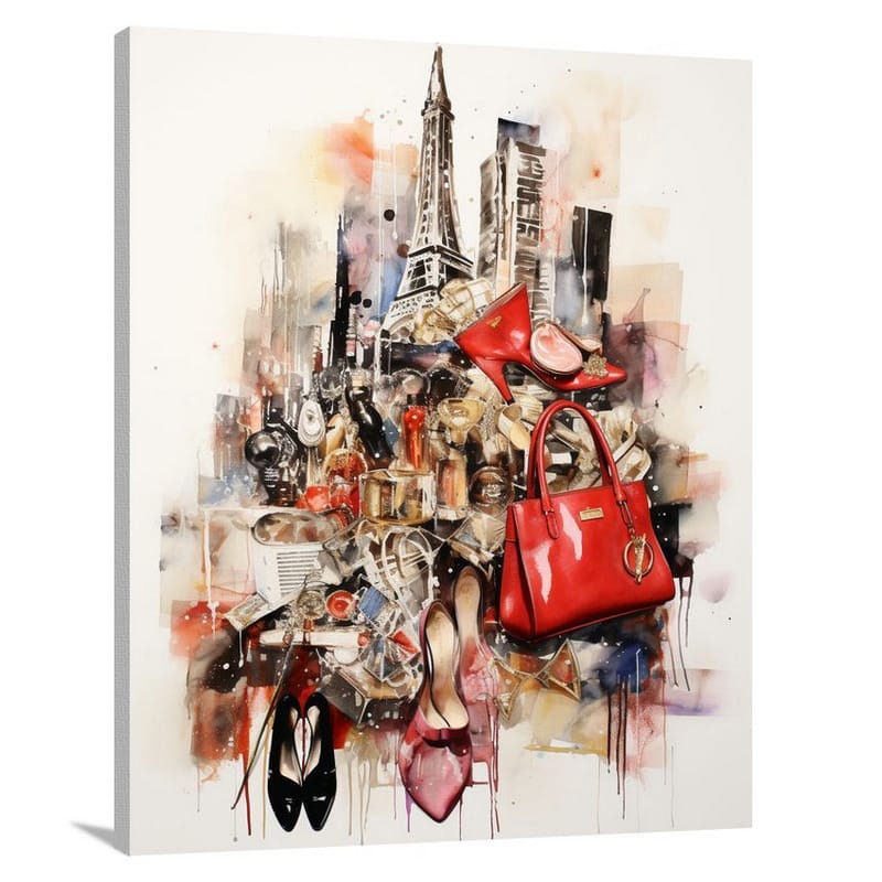 Fashion Accessories: A Stylish Cityscape - Canvas Print